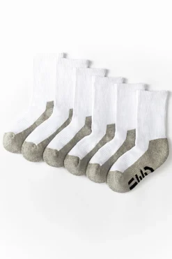 FWD Boy's Athletic Crew Socks - 6 Pack