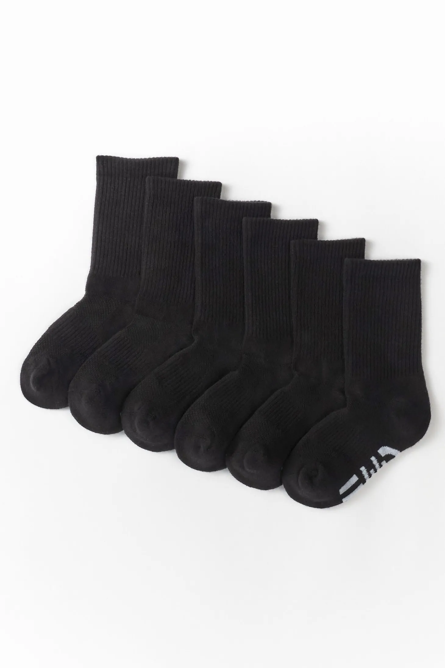 FWD Boy's Athletic Crew Socks - 6 Pack
