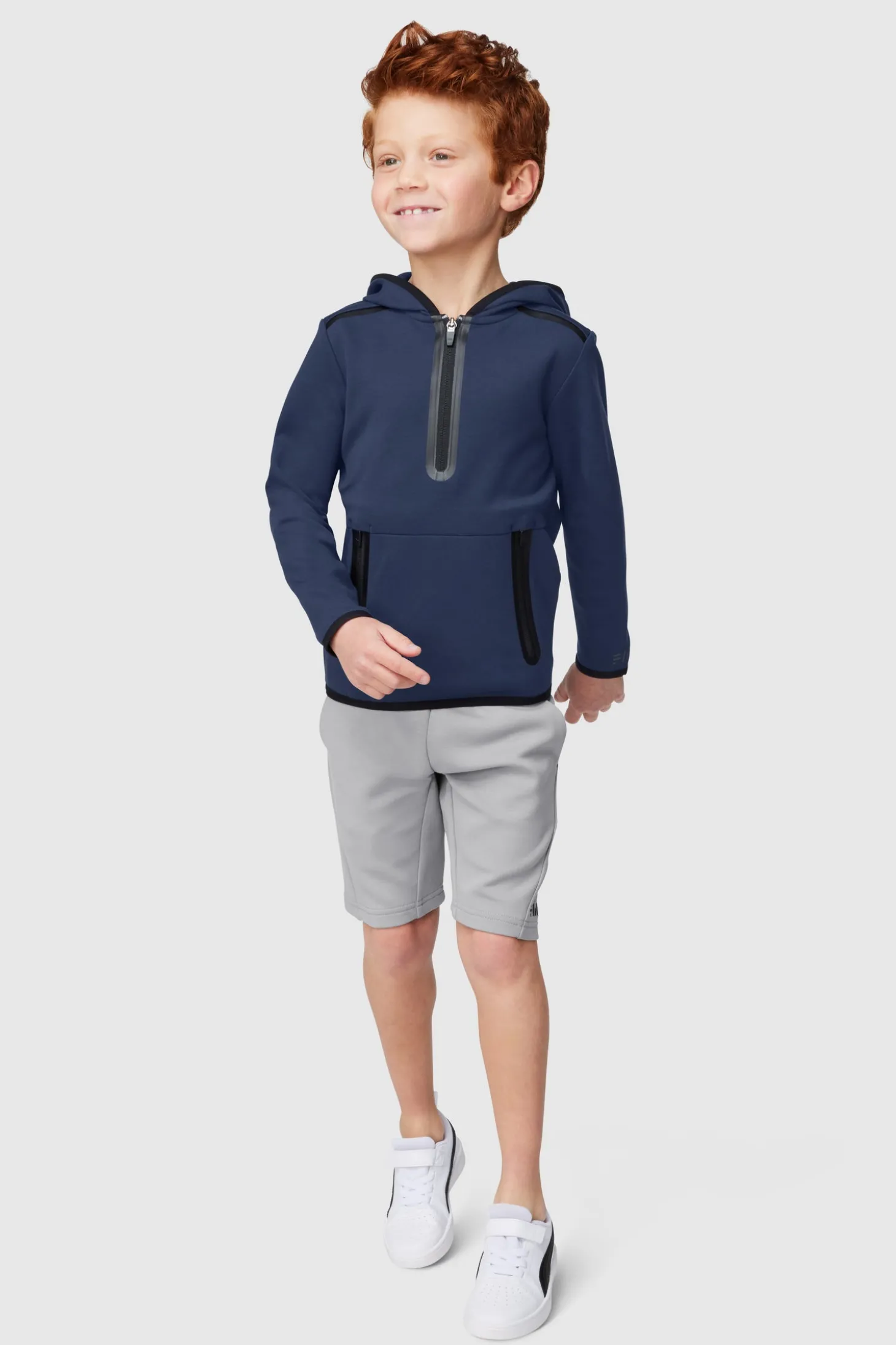 FWD Boy's Core Spacer Knit 1/2 Zip Hoodie