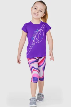 FWD Toddler Girls' Printed Crop Legging - Swirly