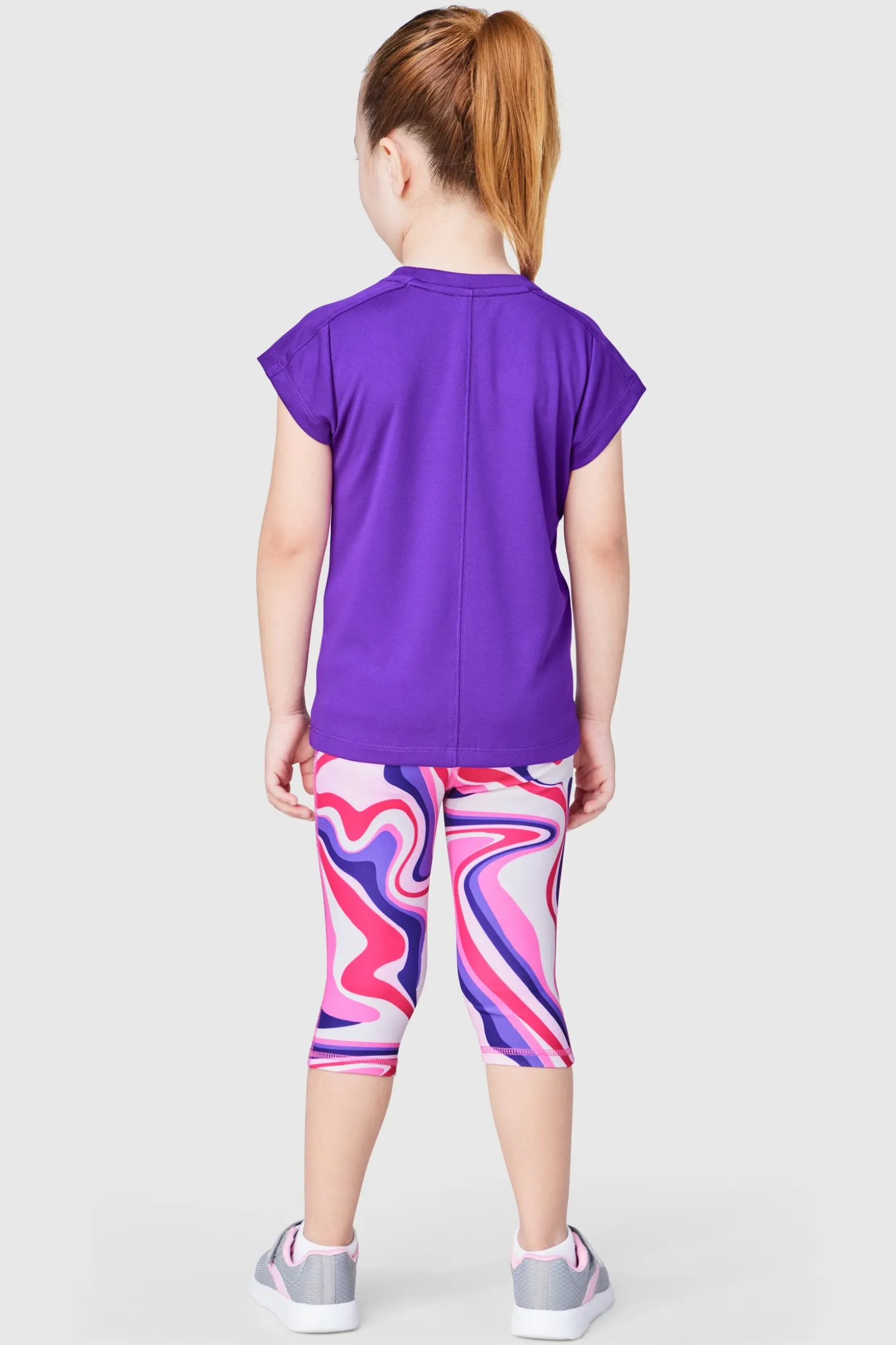 FWD Toddler Girls' Printed Crop Legging - Swirly