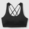 FWD Women's Strappy Sports Bra, Medium Impact, Removable Pads